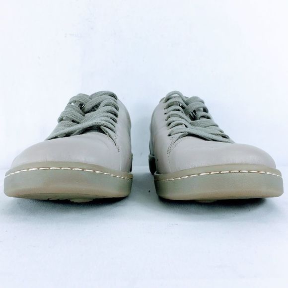 Clarks Nathan Lace Men Sneakers Gray Leather Active Air Venting Comfy Sz 7.5 - Picture 2 of 9
